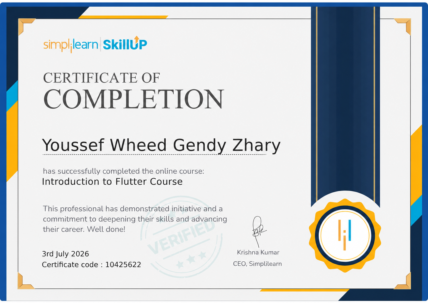 Introduction to Flutter Course